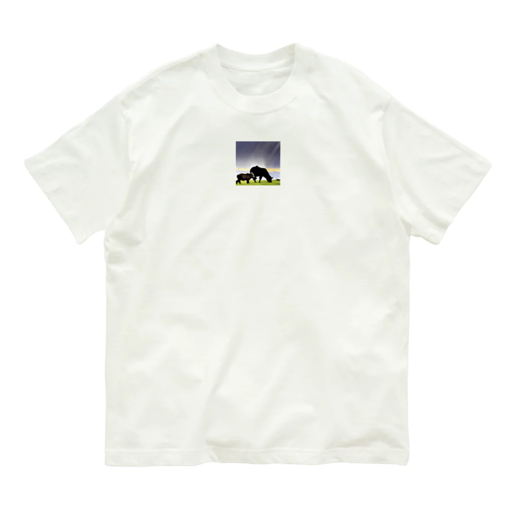 アニマルHOUSEのanimals of the world オーガニックコットンTシャツ