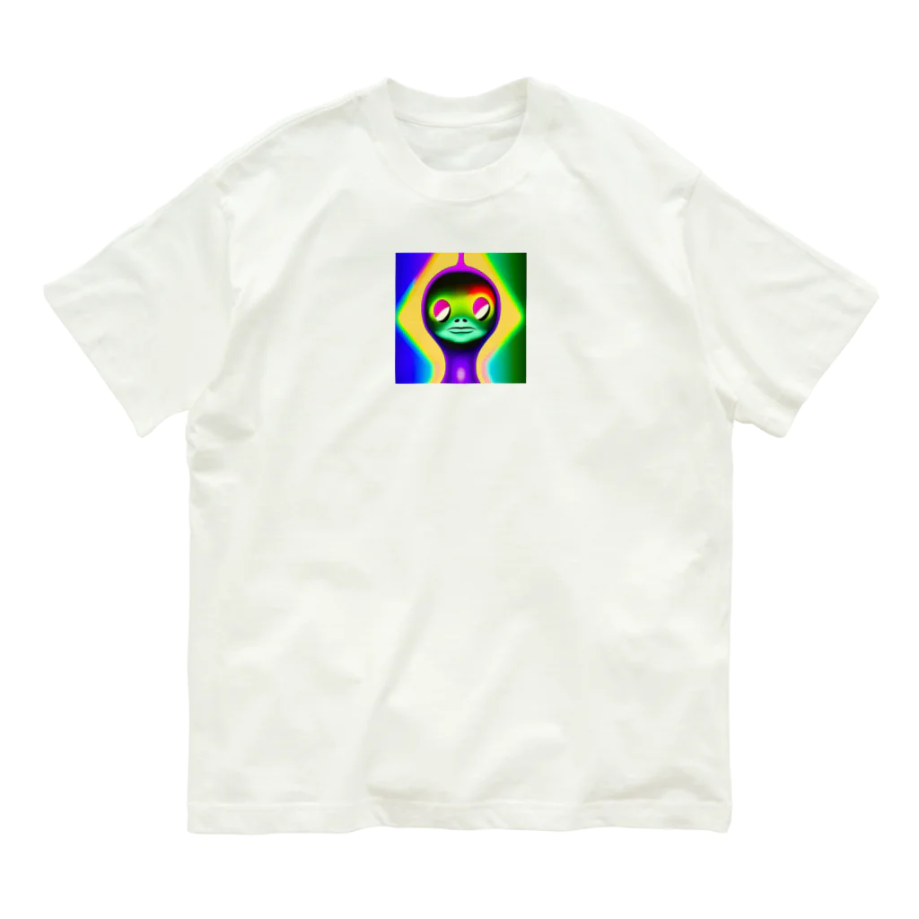 献血するドラキュラの宇宙人シリーズ Organic Cotton T-Shirt