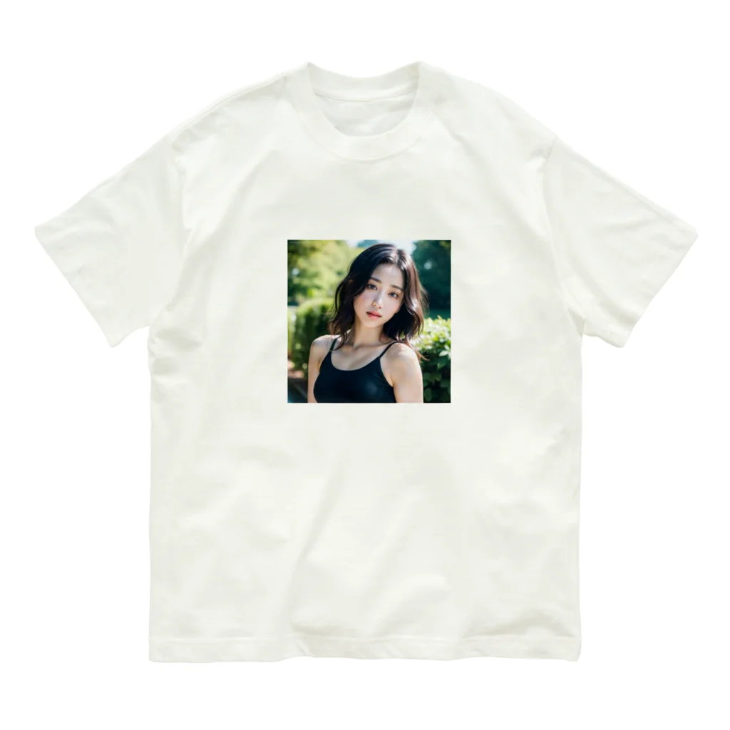 AI美女（appurin）公式グッズの斎藤綾華 オーガニックコットンTシャツ