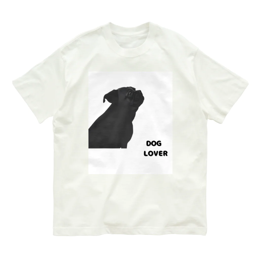 DOG LOVERのDOG LOVER（パグ） Organic Cotton T-Shirt
