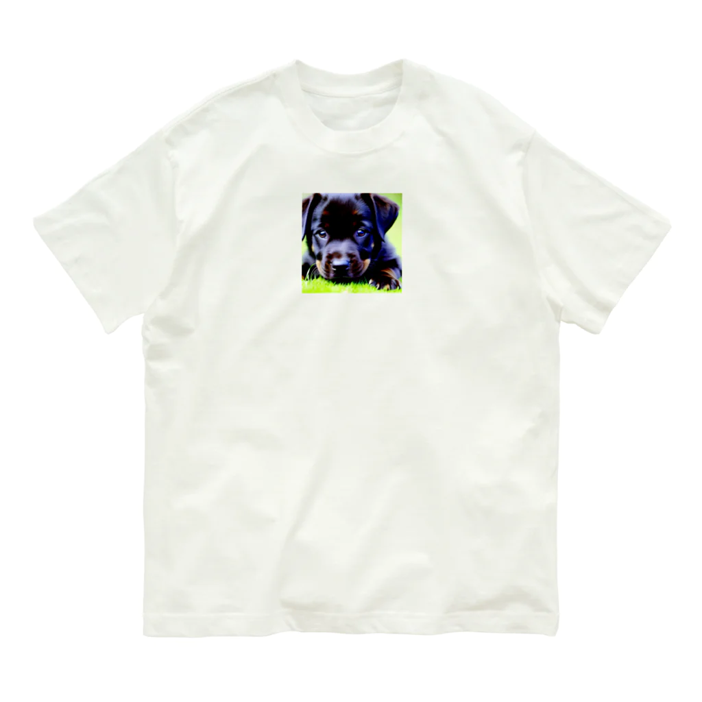 nishijima1の仔犬 Organic Cotton T-Shirt