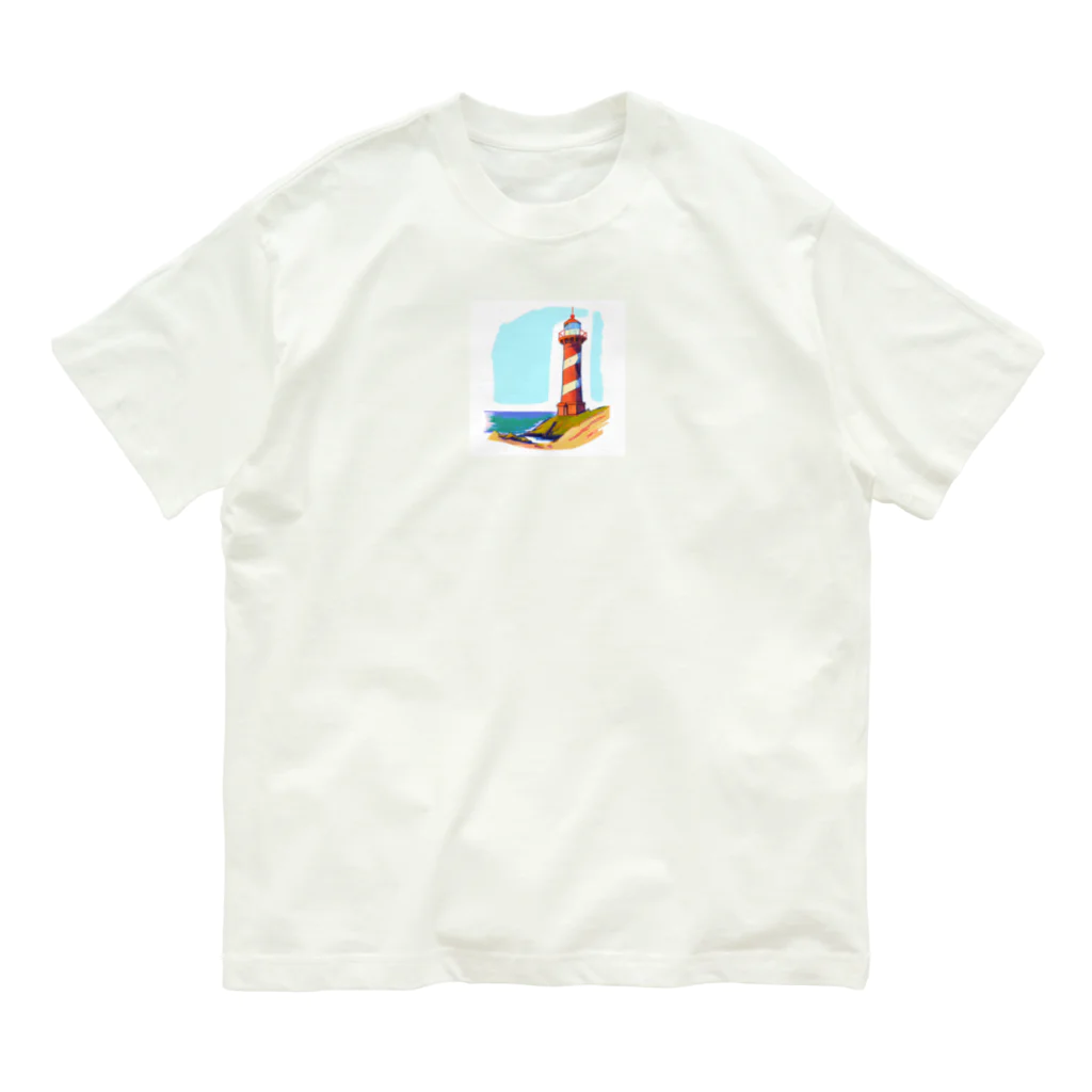 にゃんこの灯台 オーガニックコットンTシャツ