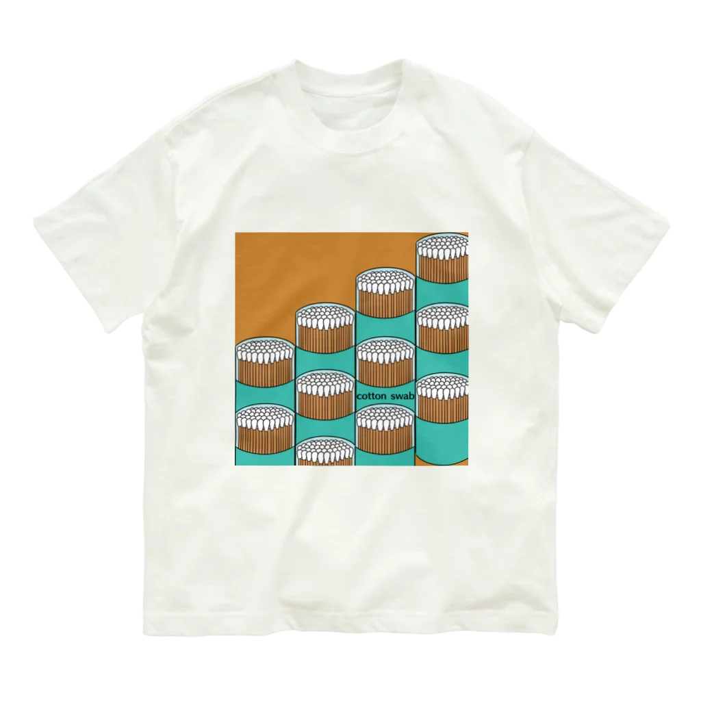 ＴＡＫＡＹＯＫＡＴＴＡのコットンスワブ(綿棒) Organic Cotton T-Shirt