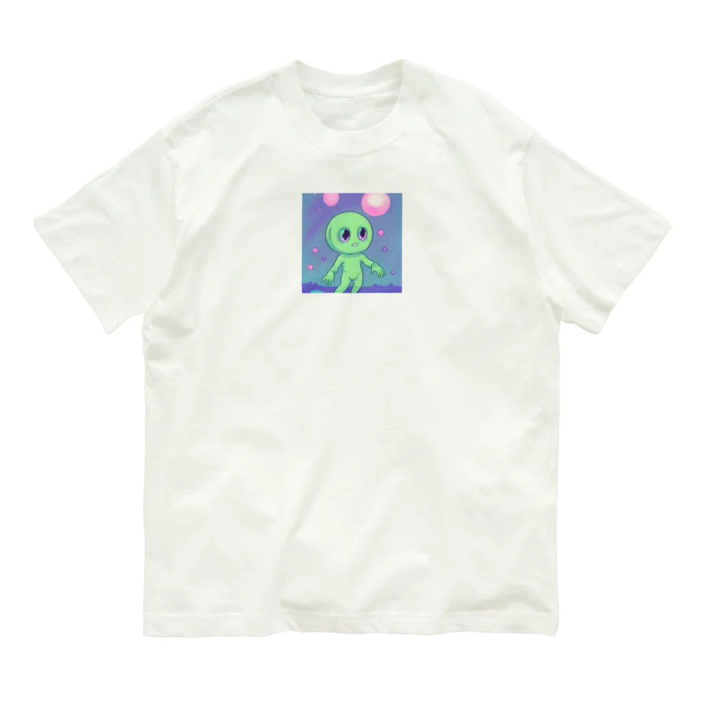 Town_ShipのCosmic Invader Organic Cotton T-Shirt