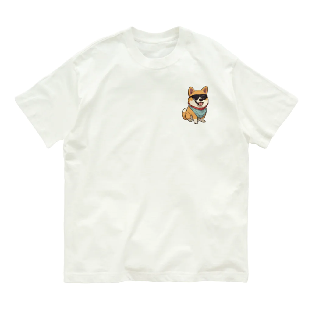 lilymummy リリマミのイカした柴犬 Organic Cotton T-Shirt