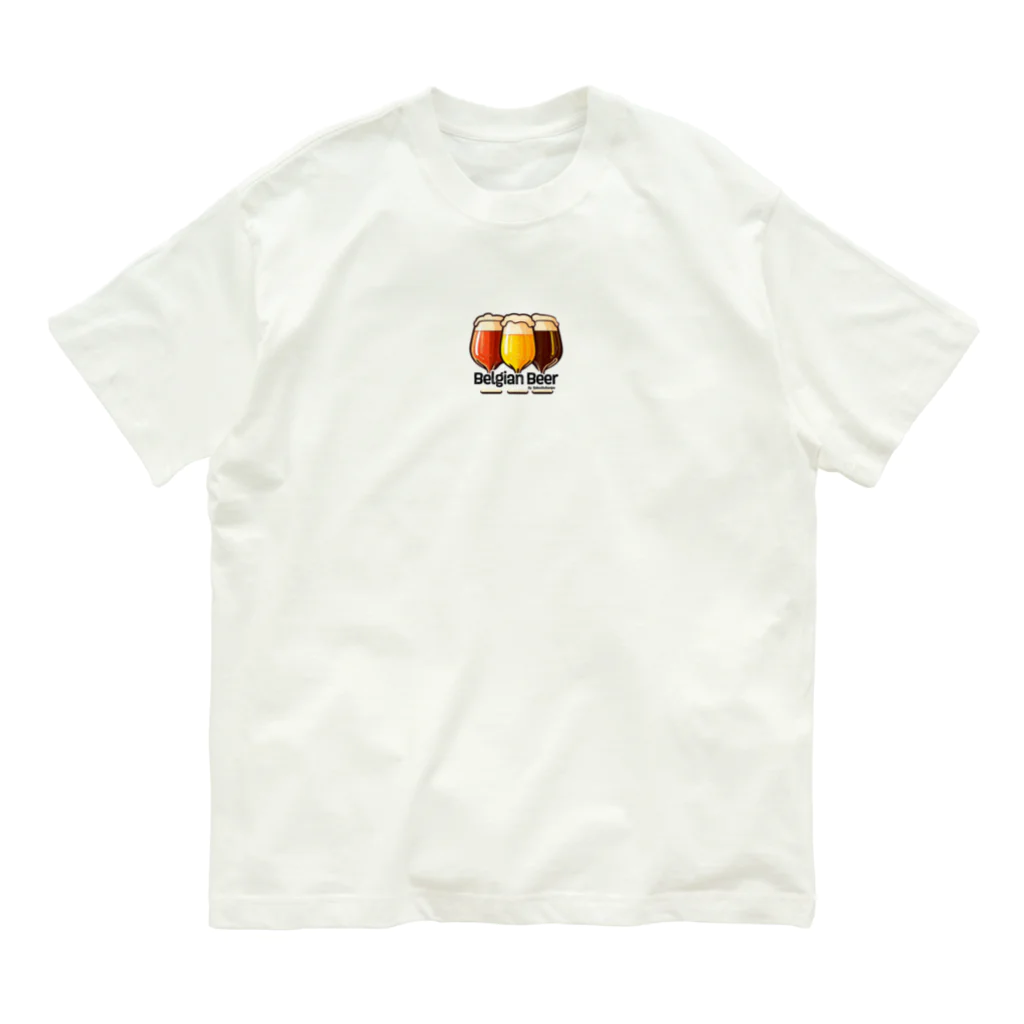 ベルギービールバー麦酒本舗公式グッズの3Belgian Beers Organic Cotton T-Shirt