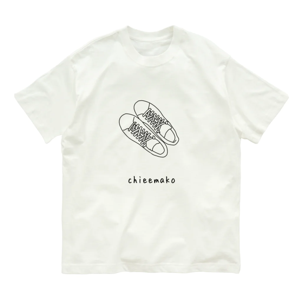 chieemakoのスニーカー オーガニックコットンTシャツ