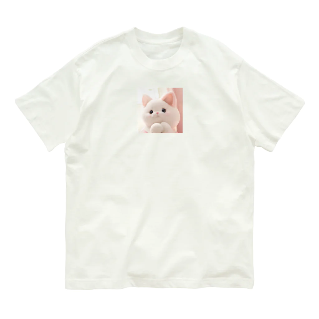 せつのおねがいネコちゃん オーガニックコットンTシャツ