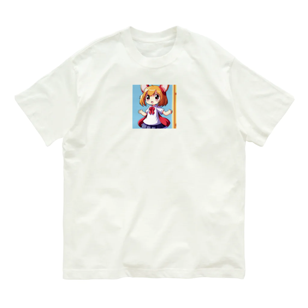 pixel-martのラビちゃん オーガニックコットンTシャツ