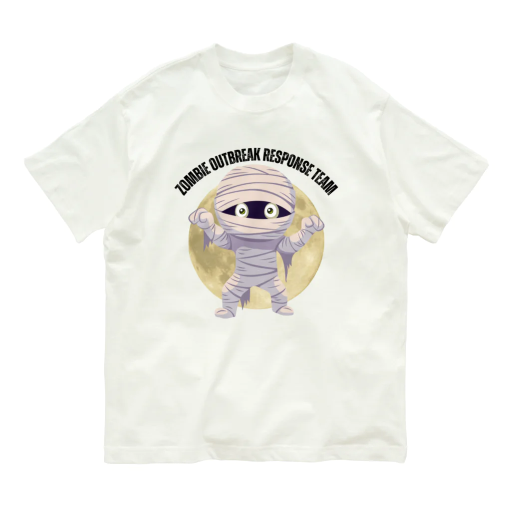 aidhiのハロウィン　かわいいミイラデザインス Organic Cotton T-Shirt