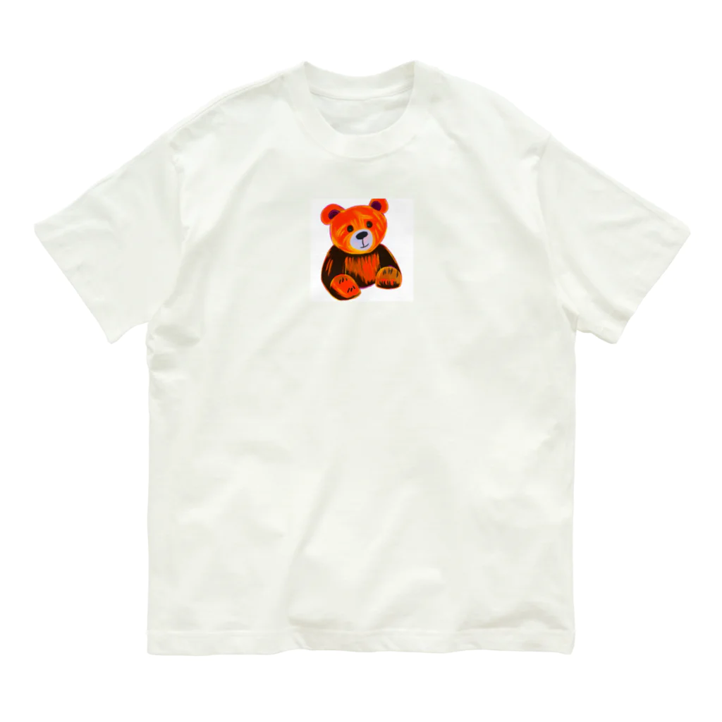 幸せのおすそわけのはらぺこクマさん オーガニックコットンTシャツ