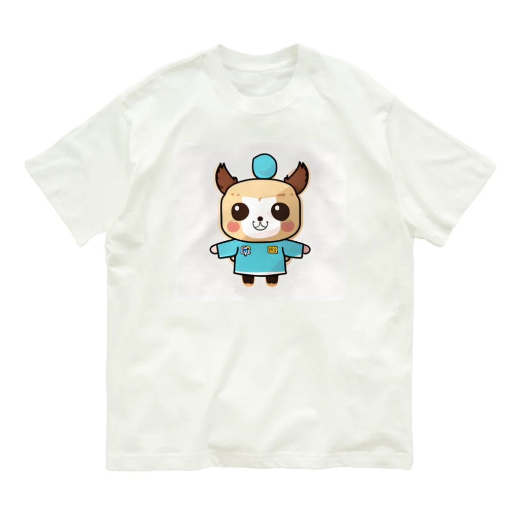 tamagonokoのカンフードッグくん オーガニックコットンTシャツ