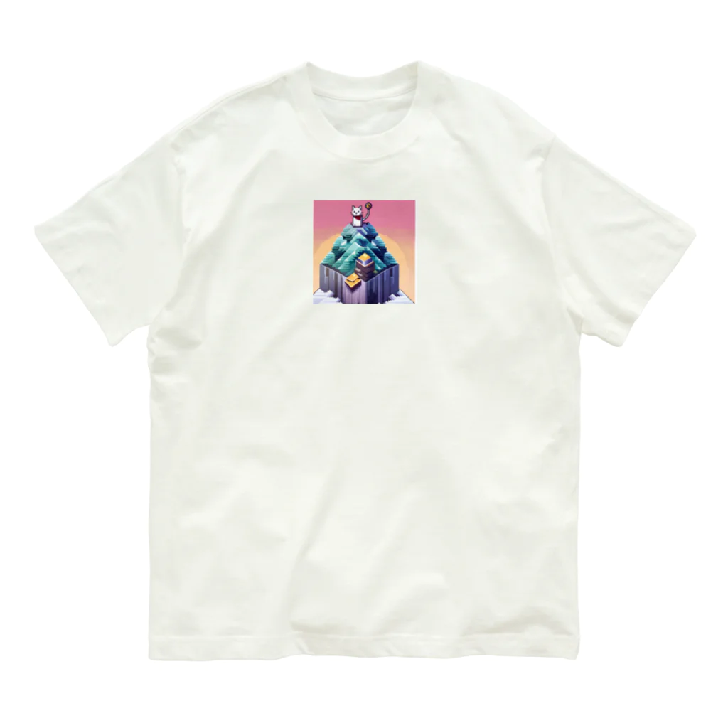 ネコピコshopのアドベンチャーキャット Organic Cotton T-Shirt