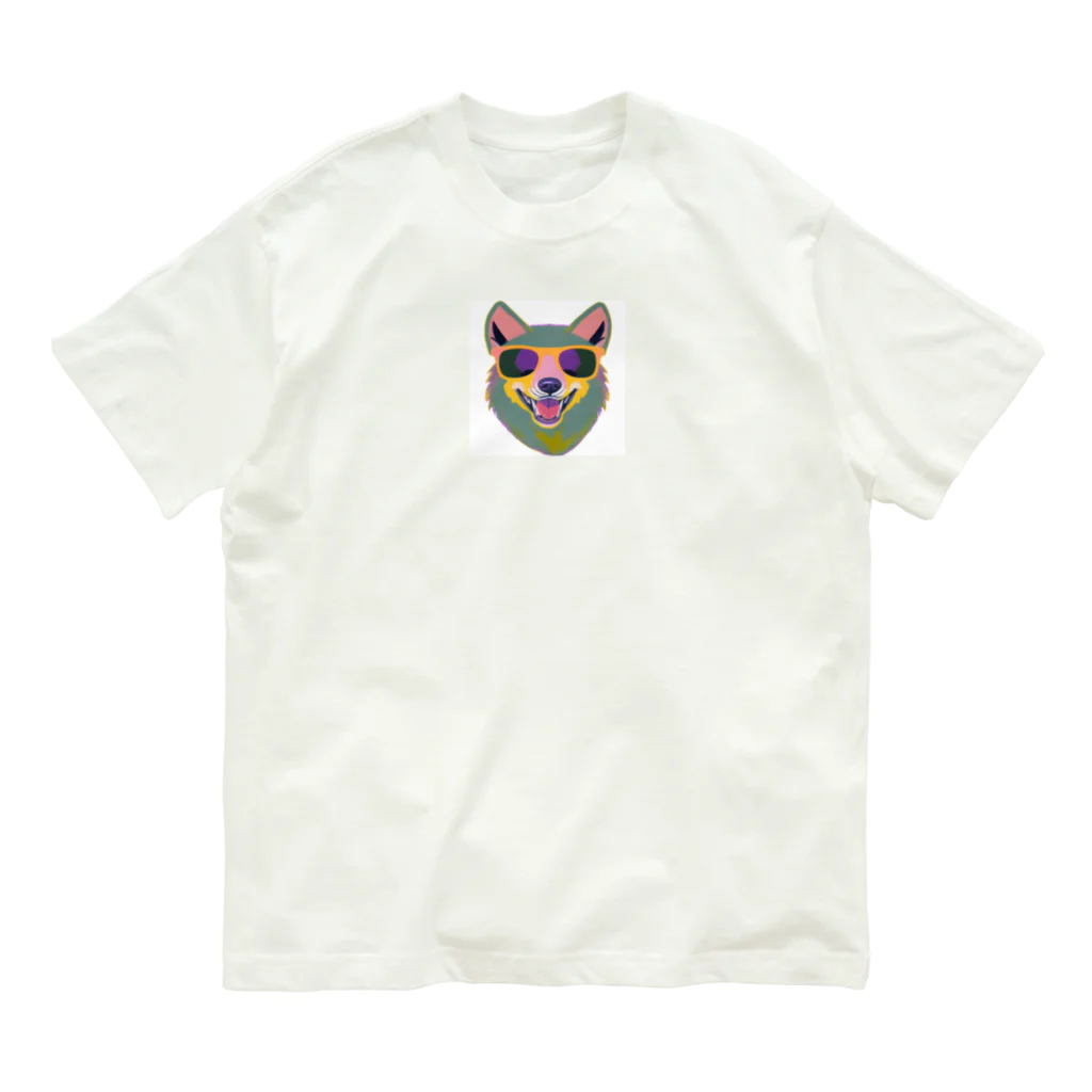 JohnnyのFashionista Wolf オーガニックコットンTシャツ