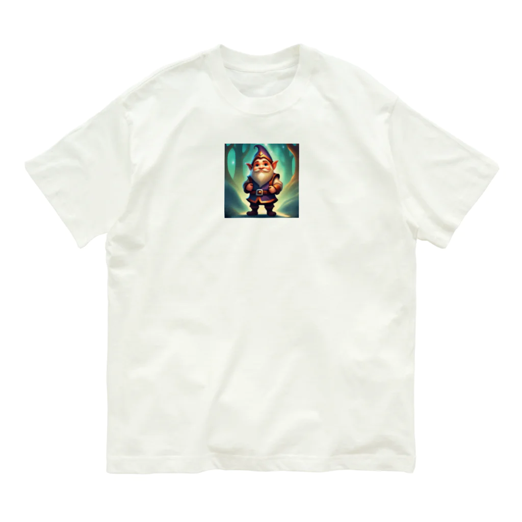 ワクワクショップ の可愛い小人 イラスト Organic Cotton T-Shirt