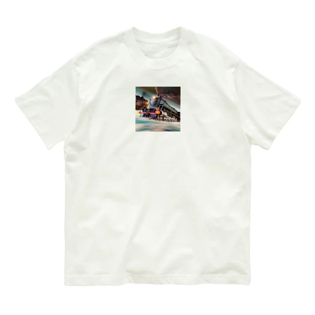 dadalio designの銀河鉄道 JAPAN オーガニックコットンTシャツ