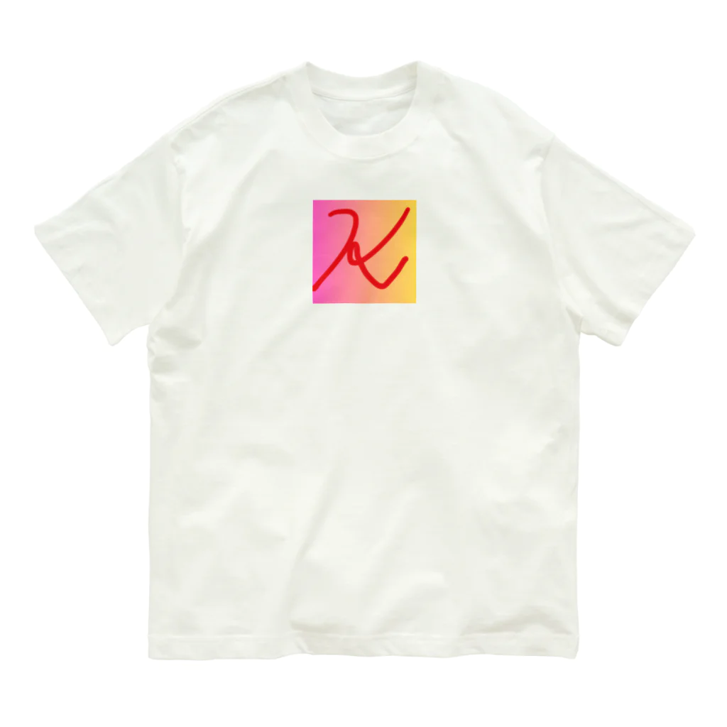 Maruchannのイニシャルk オーガニックコットンTシャツ