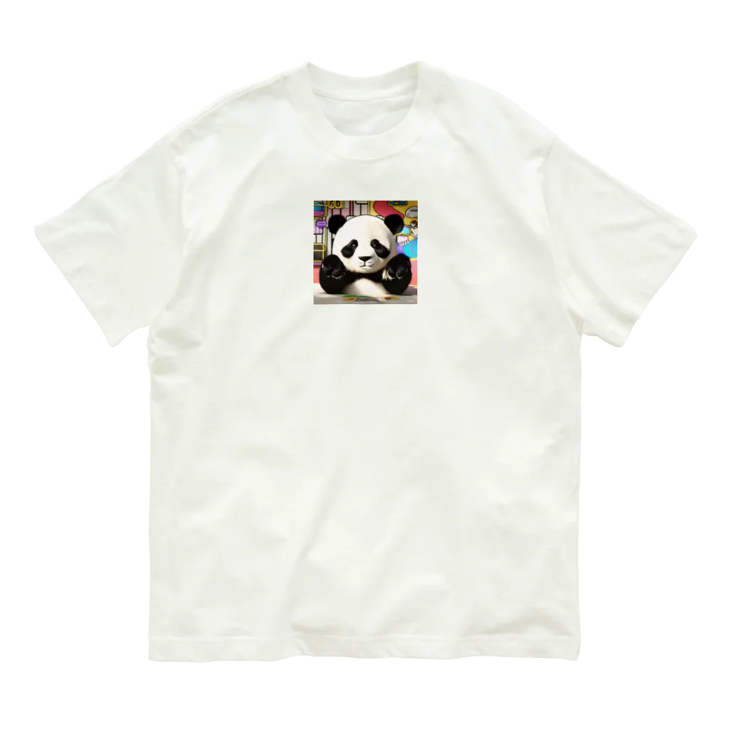 パンダリアンのかわいいパンダグッズ Organic Cotton T-Shirt