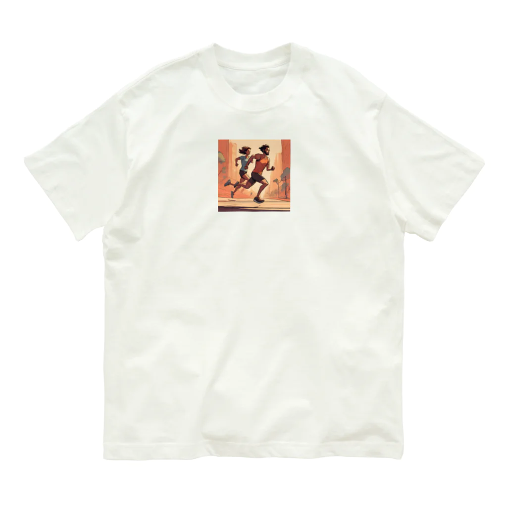 N氏のデザイン倉庫(Mr. N's Design Warehouse)のランニング好きの君へ Organic Cotton T-Shirt