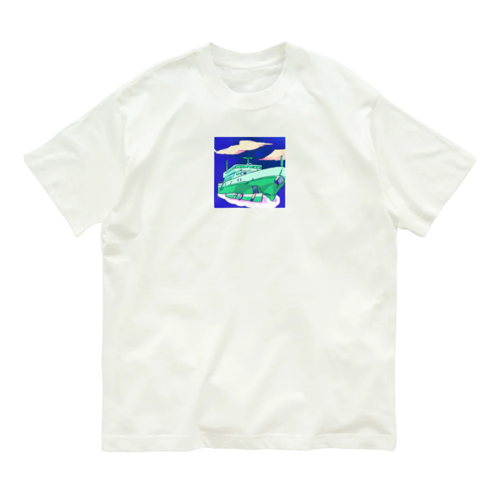 shin&dayのかっこいい🚢 Organic Cotton T-Shirt