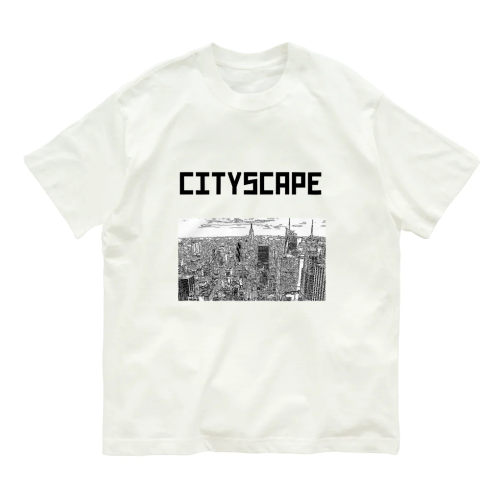 chieemakoのCITYSCAPE オーガニックコットンTシャツ