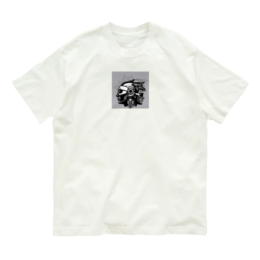  Neo Nature Threads（ネオ ネイチャー スレッズ）の未来都市の孤独な戦士 Organic Cotton T-Shirt