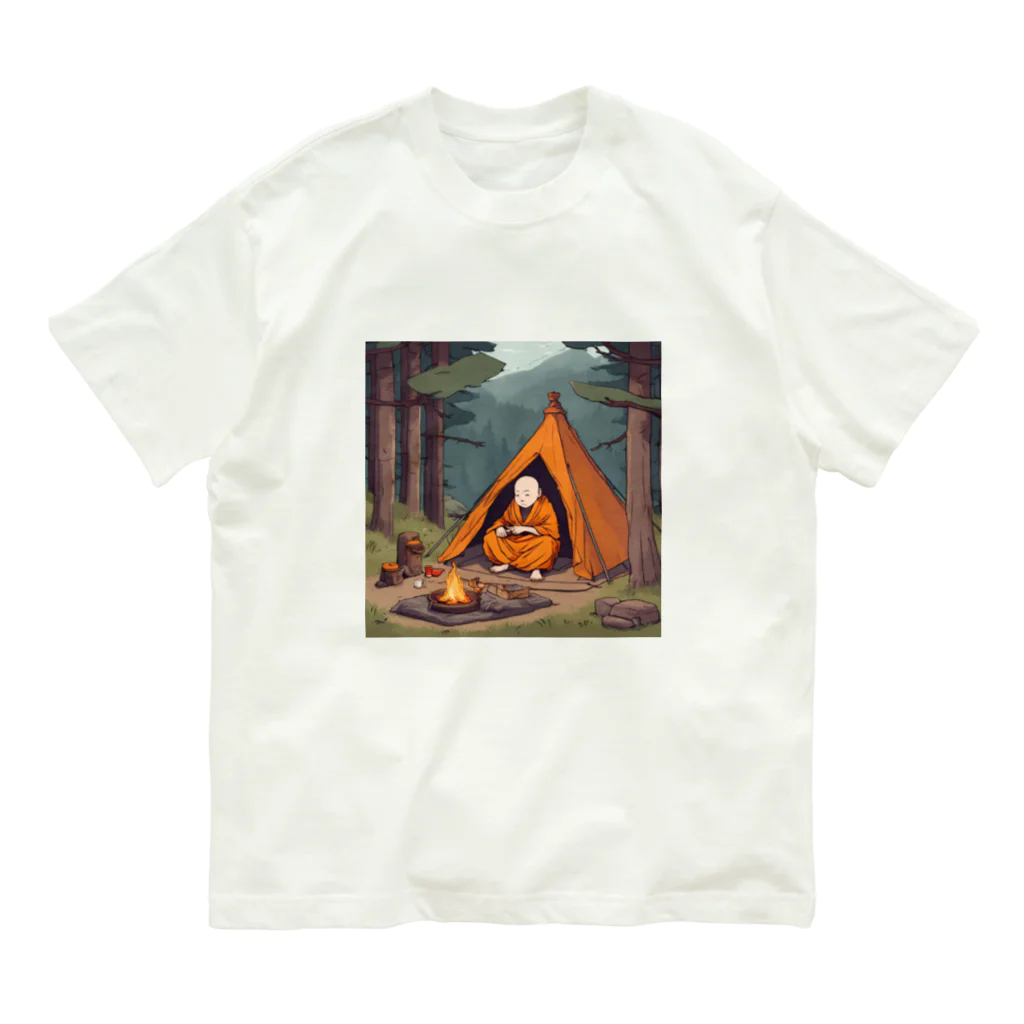 StoneAgeのてるてるキャンプ オーガニックコットンTシャツ