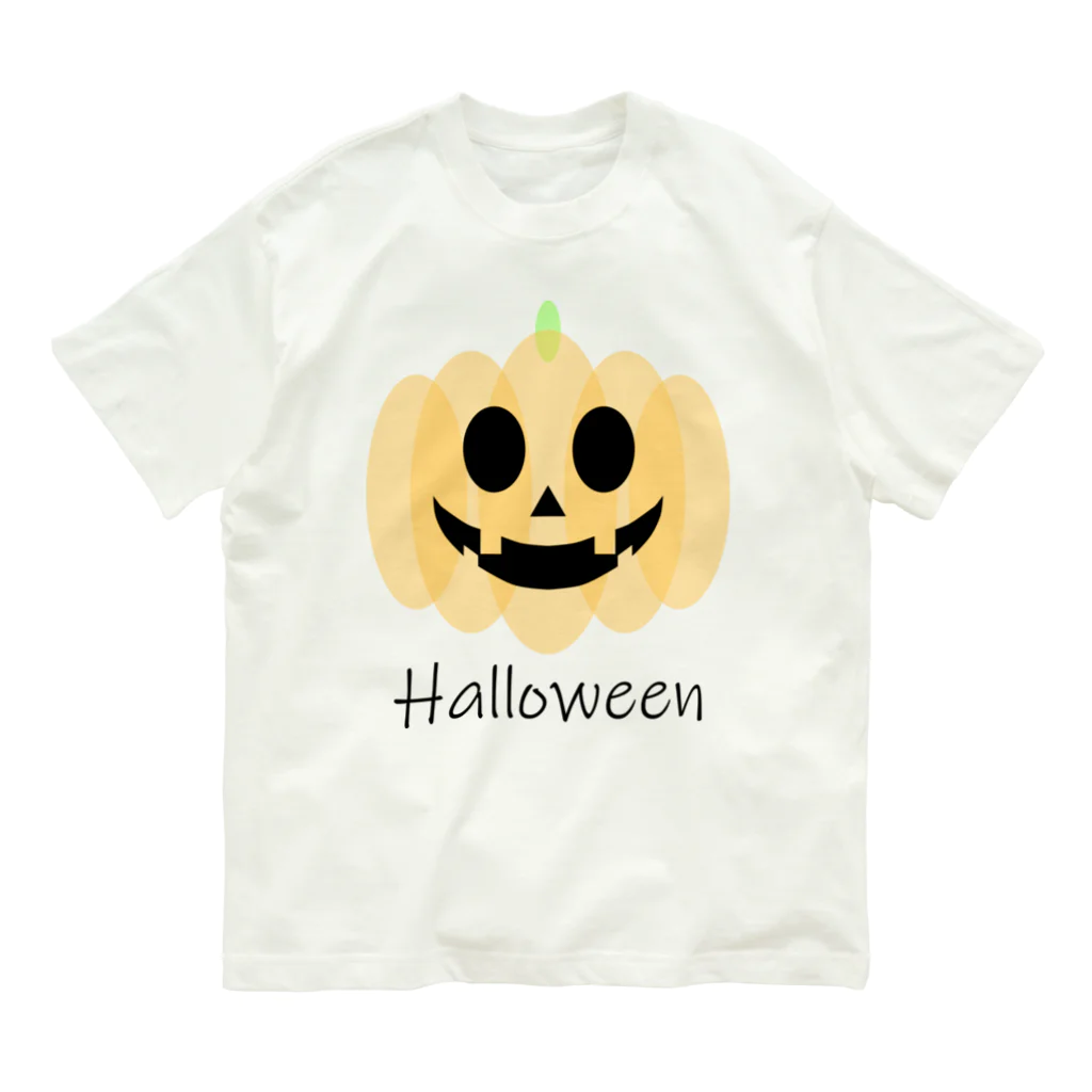 やし油のハロウィンかぼちゃ オーガニックコットンTシャツ