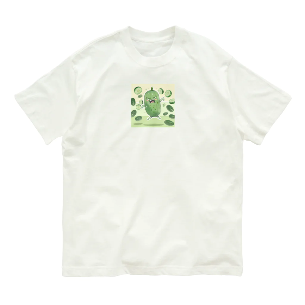 takanori5のアングリーダンシングキューカンバー Organic Cotton T-Shirt