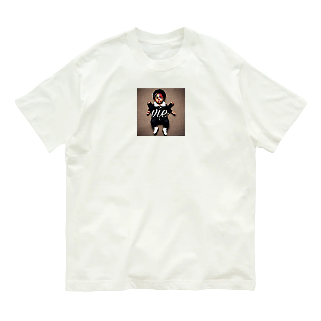 vieのBLACK_BABY オーガニックコットンTシャツ