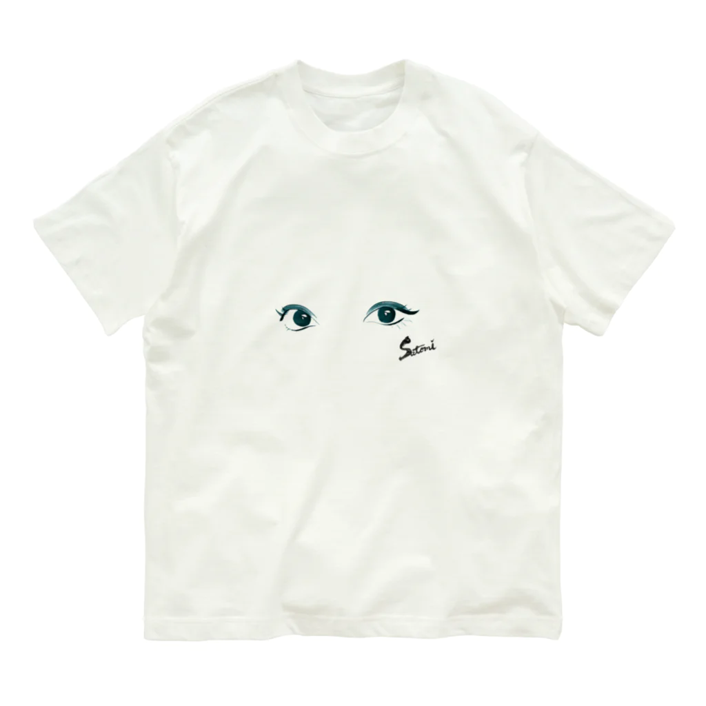 SatosingのSatomieyes オーガニックコットンTシャツ