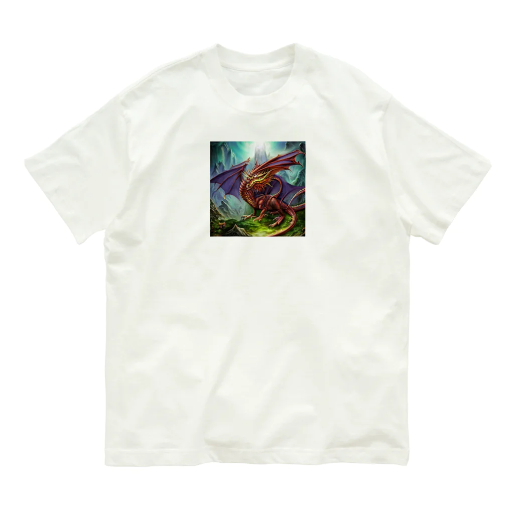 ohba1223の幻想的な龍 オーガニックコットンTシャツ