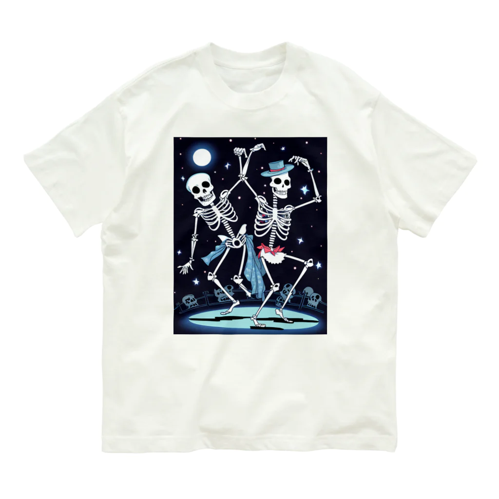 seasun011のハロウィンスケルトンダンス03 Organic Cotton T-Shirt