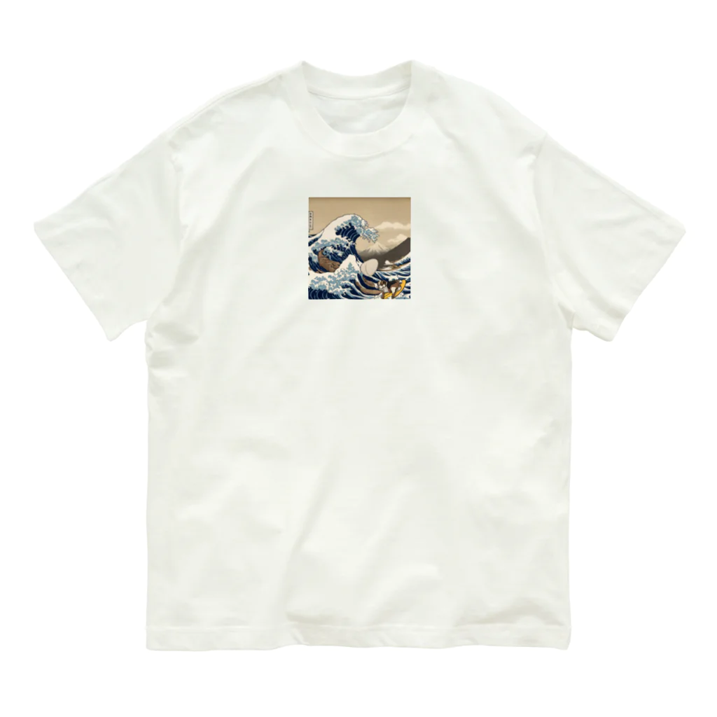 yukipanmanのブルドッグのウォッカグレープくん オーガニックコットンTシャツ