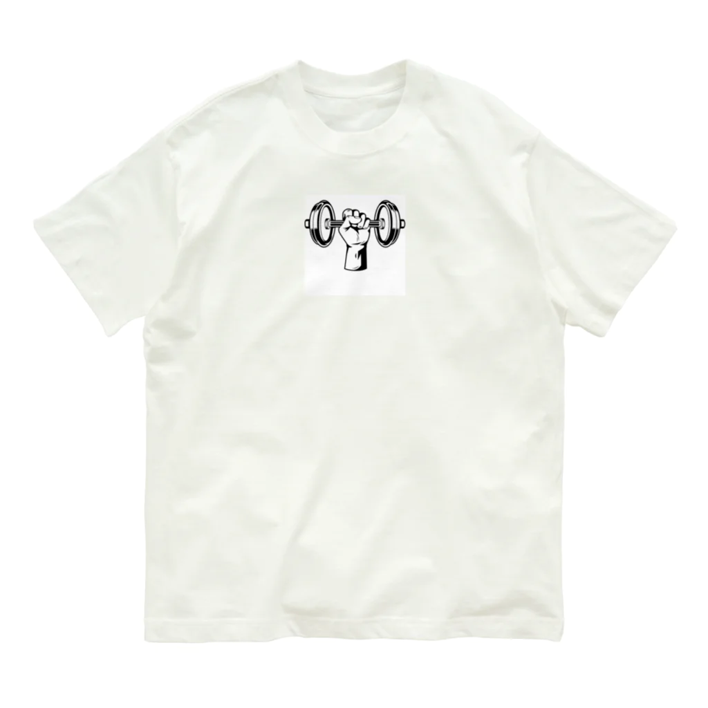 caoの店の筋トレ中 Organic Cotton T-Shirt