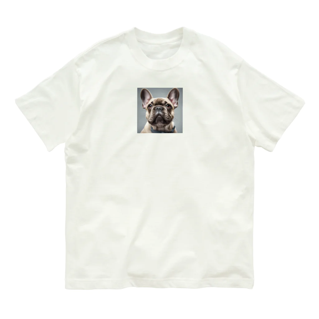 smile_happyのfrench bulldog Organic Cotton T-Shirt