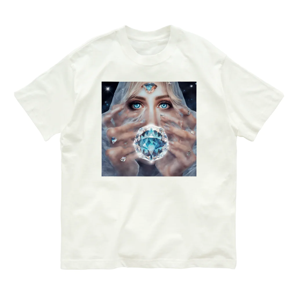 Ri-2のダイヤモンド女性と神秘 Organic Cotton T-Shirt