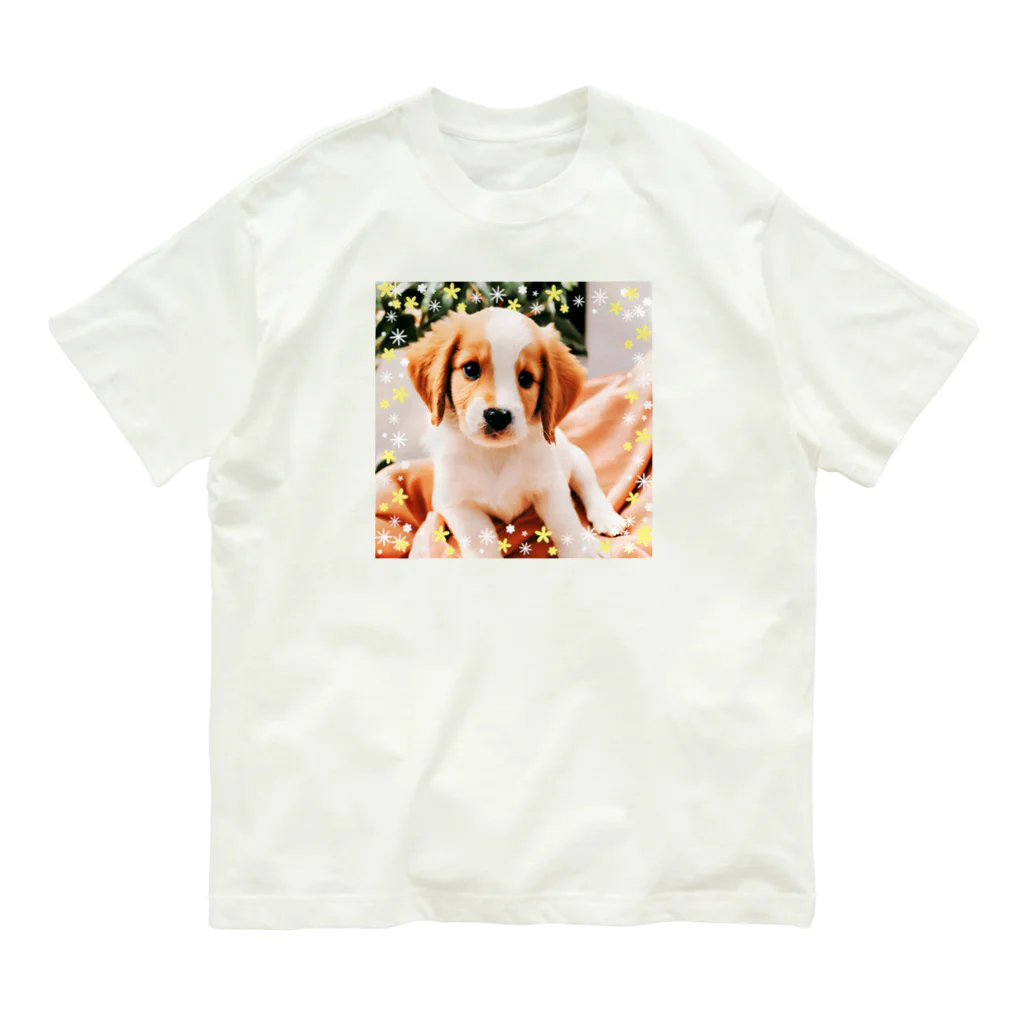 blackcofee12の可愛い子犬2 オーガニックコットンTシャツ