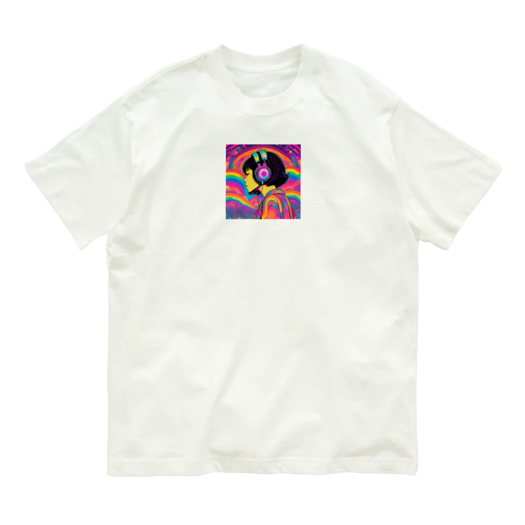 ts-Storeのサイケデリックショートボブ Organic Cotton T-Shirt