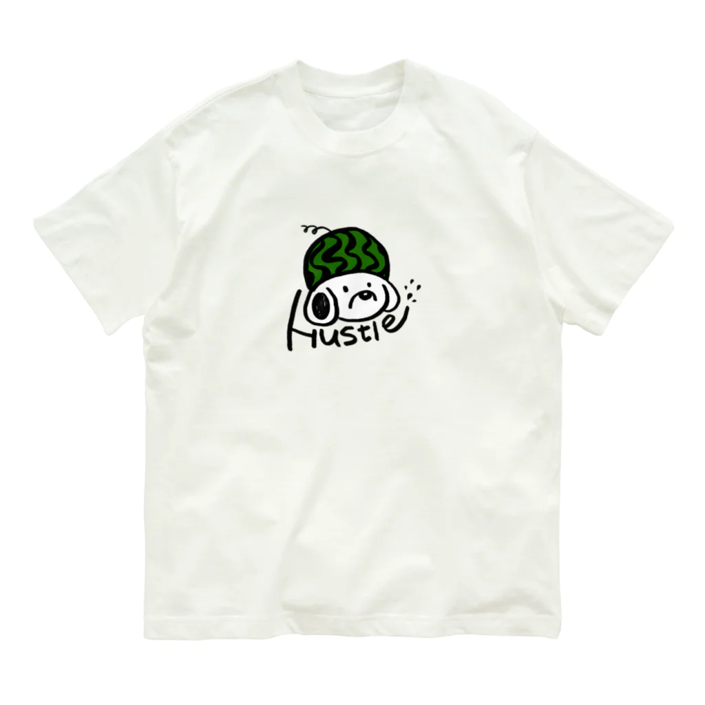 脳内デトックスのハッスルワンちゃん Organic Cotton T-Shirt