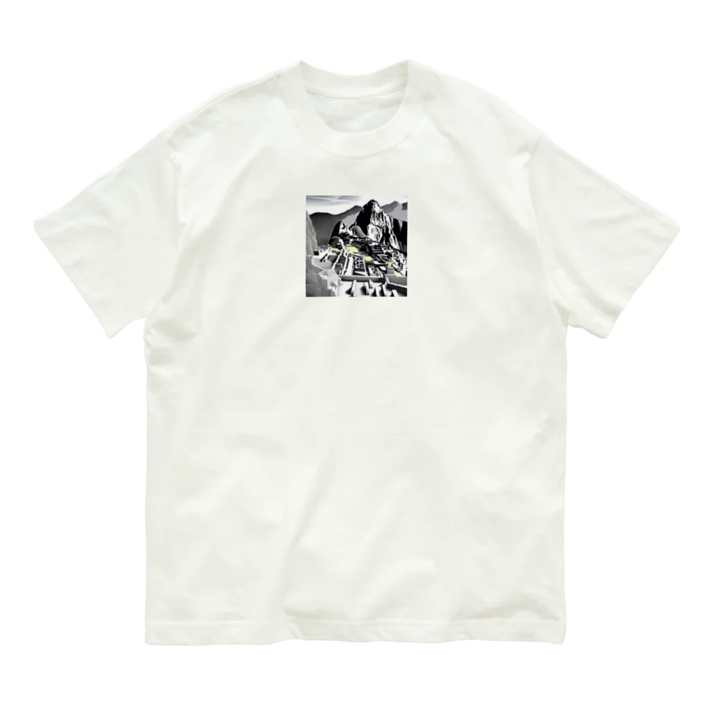 YoMiTの有名な観光スポットをイメージした画像：マチュピチュ（メキシコ） Organic Cotton T-Shirt