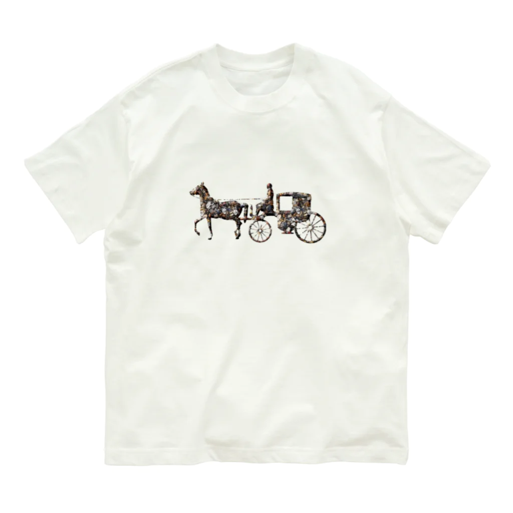 mumusの馬車　stone オーガニックコットンTシャツ