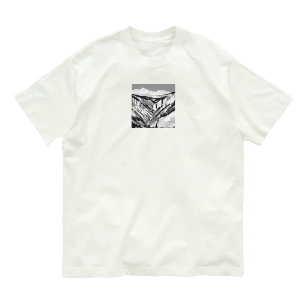 YoMiTの有名な観光スポットイメージ画像：イエローストーン国立公園（アメリカ、ワイオミング州） Organic Cotton T-Shirt