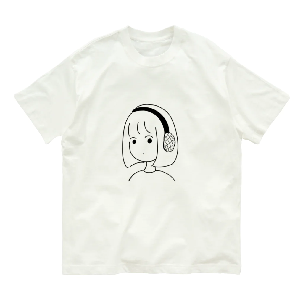 ﾏﾕﾒのヘッドパン女子 Organic Cotton T-Shirt