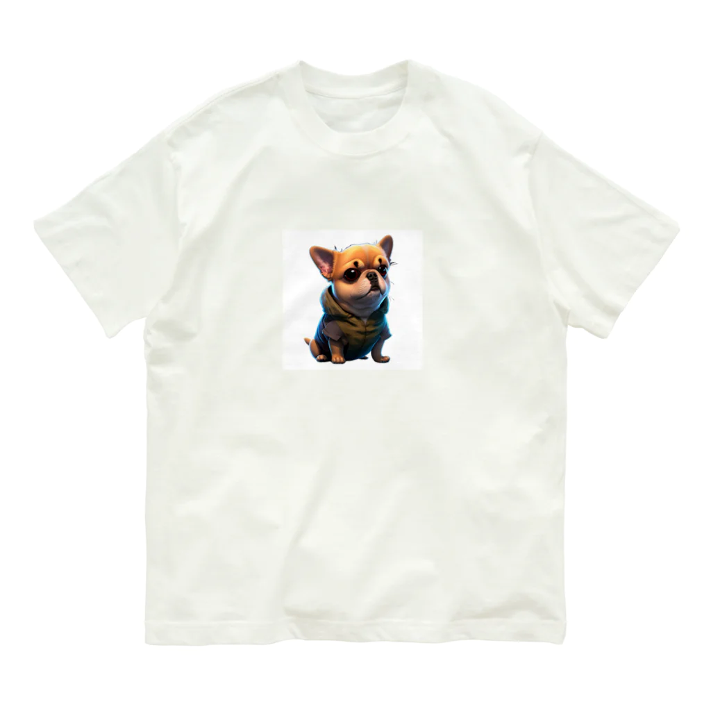 ブサかわフレンズのぶさかワン🐶 オーガニックコットンTシャツ