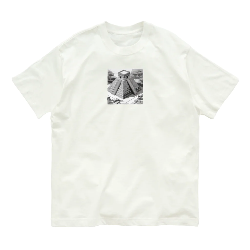 YoMiTの 有名な観光スポットイメージ画像：チチェン・イッツァ（メキシコ） Organic Cotton T-Shirt