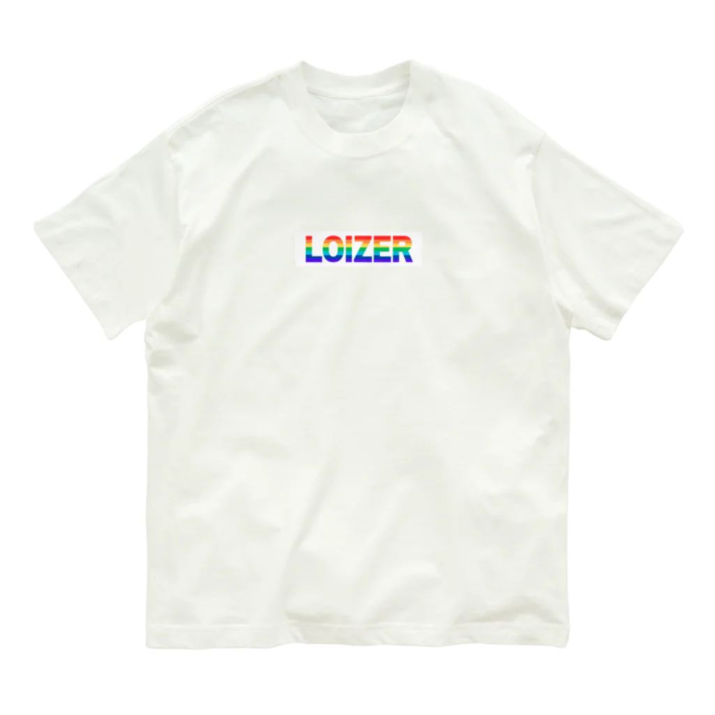LOIZER shopのLOIZER Rainbow logo Organic Cotton T-Shirt