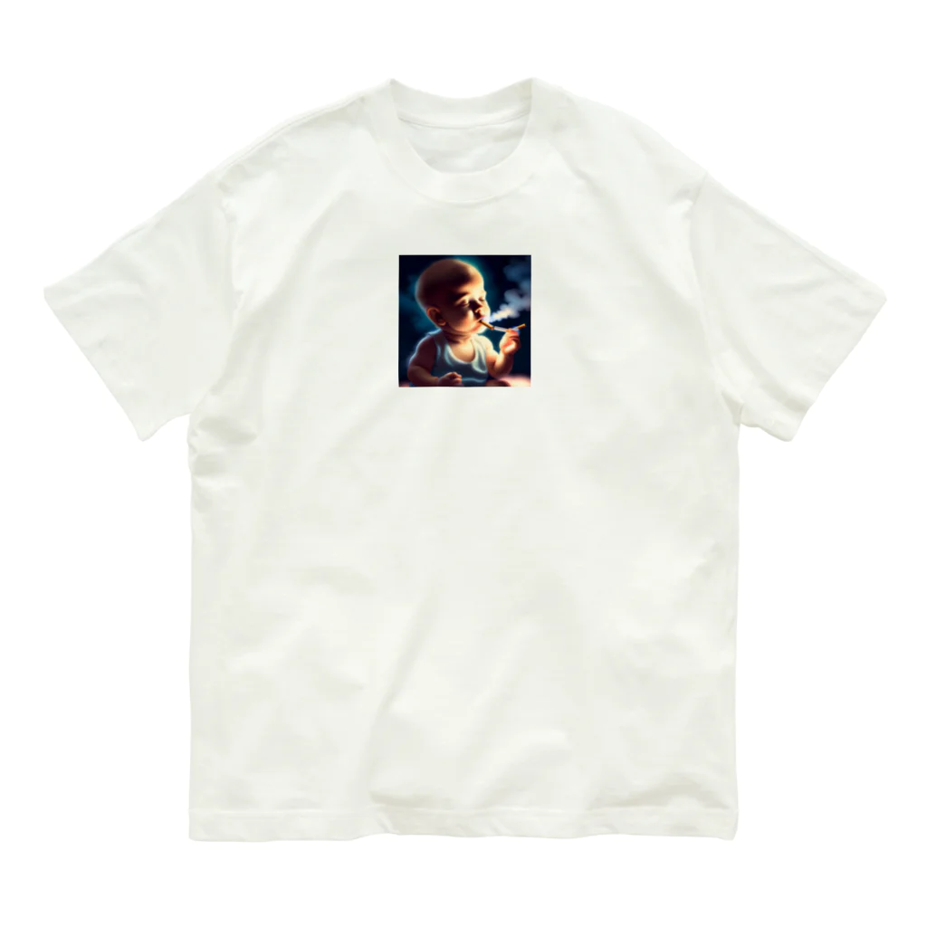 Baby smokerのBabyくん Organic Cotton T-Shirt