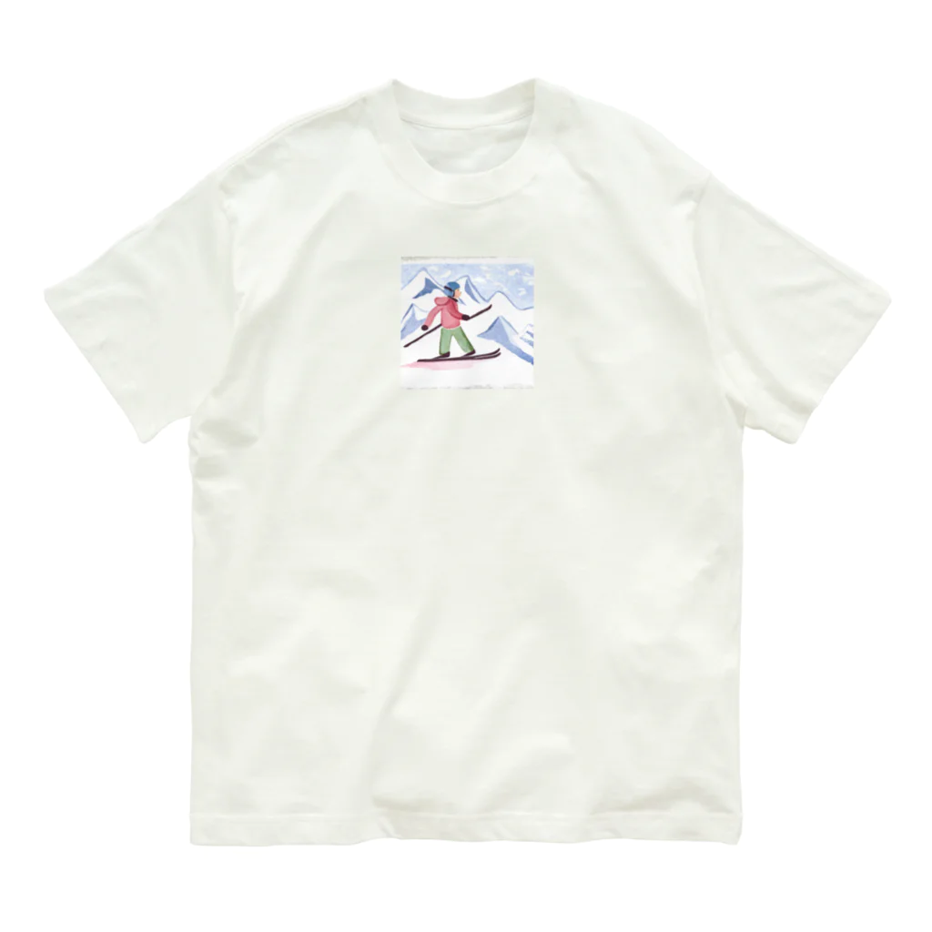 とみのスキーがすき オーガニックコットンTシャツ