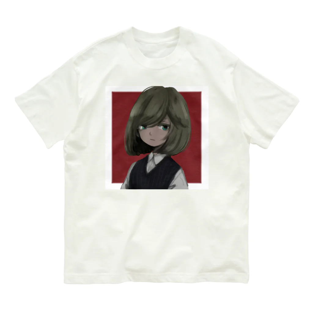 yakumo_penguinのジト オーガニックコットンTシャツ